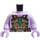LEGO Lavender Torso with Dark Tan Armor and Dark Azure Jewel and Spikes (973)