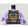 LEGO Lavender Torso with Dark Tan Armor and Dark Azure Jewel and Spikes (973 / 76382)