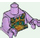 LEGO Lavendel Torso met Islander King Torso (973)