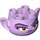 LEGO Lavendel Troll Hoofd met Barb Gezicht met Smirk (66295)