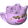 LEGO Lavendel Troll Hoofd met Funk Gezicht met Smile (69611)