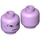 LEGO Lavender Umbaran Soldier Head (Recessed Solid Stud) (3626 / 13724)