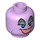 LEGO Lavendel Ursula Minifigure Kopf (Einbau-Vollbolzen) (3626 / 26101)