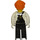 LEGO Lee con Nero Overall e Arancione Capelli Minifigure