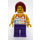 LEGO Legoland Train Female Passenger Tank Top with Stars Minifigure