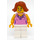 LEGO Legoland Kvinna med Rosa Skjorta Minifigur