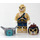 LEGO Lennox with Silver Shoulder Armor and Chi Minifigure