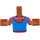 LEGO Leo (Azure Shirt with Coral Trim) Friends Torso (Boy) (73161)