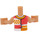 LEGO Liann with Coral and Orange Shirt and Flares Friends Torso (73141 / 92456)