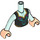 LEGO Helles Aqua Anna Friends Torso (73141 / 92456)
