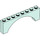 LEGO Light Aqua Arch 1 x 8 x 2 Raised, Thin Top without Reinforced Underside (16577 / 40296)