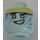 LEGO Light Aqua Avatar Jay Head (Recessed Solid Stud) (3626)