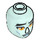 LEGO Light Aqua Balthazar Male Minidoll Head (57489 / 92240)