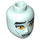 LEGO Light Aqua Balthazar Male Minidoll Head (57489 / 92240)