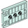LEGO Aqua clair Porte 1 x 5 x 3 avec Manipuler (93096)
