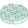 LEGO Light Aqua Duplo Round Plate 4 x 4 with Hole and Locking Ridges (98222)