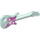 LEGO Light Aqua Electric Guitar with Magenta Pickguard and Stars (11640 / 11973)