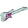 LEGO Helles Aqua Electric Guitar mit Magenta Pickguard und Sterne (11640 / 11973)