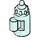 LEGO Light Aqua Feeding Bottle (1735 / 18855)