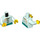 LEGO Light Aqua Flagbearer Minifig Torso (973 / 76382)