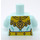 LEGO Licht Aqua Golden-Winged Eagle Minifig Torso (973 / 76382)