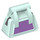 LEGO Light Aqua Gym Bag with Dark Purple Side (11759 / 95867)