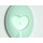 LEGO Light Aqua Hand Mirror with Heart