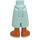 LEGO Light Aqua Hip with Medium Skirt with White Shoes (59794)