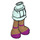 LEGO Aqua clair Hanche avec Court Double Layered Skirt avec ankle straps (23898 / 92818)