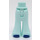 LEGO Light Aqua Hips with Flared Trousers with Dark Blue shoes (101159)