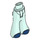 LEGO Licht aqua Heupen met Flared Broek met Dark Blauw shoes (101159)