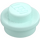 LEGO Licht aqua Plaat 1 x 1 Rond (6141 / 30057)