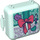 LEGO Aqua clair Play Cube Boîte 3 x 8 avec Charnière avec Bow (64462 / 78337)
