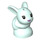 LEGO Light Aqua Rabbit Baby with Metallic Medium Lavender Nose (78466 / 78469)