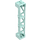 LEGO Light Aqua Support 2 x 2 x 10 Girder Triangular Vertical (Type 4 - 3 Posts, 3 Sections) (4687 / 95347)