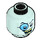 LEGO Light Aqua The Penguin - From Lego Batman Movie Minifigure Head (Recessed Solid Stud) (3626 / 31565)