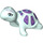 LEGO Light Aqua Turtle (Walking) with Purple top (11603 / 36715)