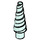LEGO Helles Aqua Unicorn Horn mit Spiral (34078 / 89522)