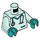 LEGO Helles Aqua Veterinary mit Stethoscope Minifig Torso (973 / 76382)