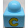 LEGO Bleu clair Primo Brique 1 x 1 avec &quot;C&quot; / Cheval Jambes (31000)