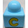 LEGO Hellblau Primo Stein 1 x 1 mit &quot;C&quot; / Pferd Beine (31000 / 49052)