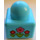 LEGO Bleu clair Primo Brique 1 x 1 avec Number &#039;3&#039; et 3 Fleurs sur opposite Côté (31000)