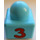 LEGO Light Blue Primo Brick 1 x 1 with Number &#039;3&#039; and 3 flowers on opposite side (31000 / 49046)