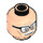 LEGO Light Flesh Alfred Pennyworth Minifigure Head (Recessed Solid Stud) (3626 / 26387)
