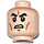 LEGO Licht Vleeskleurig Angry Clone Hoofd (Verzonken Solid Stud) (3626 / 12817)