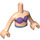 LEGO Carne claro Ariel Friends Torso (73141 / 92456)