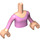 LEGO Light Flesh Ariel Torso, with Bright Pink Blouse Pattern (92456)