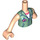 LEGO Light Flesh Autumn (Sand Green Shirt with Flower and Ladybug) Friends Torso (92456 / 100811)