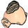 LEGO Leichtes Fleisch Bald Conehead mit Groß Ohren und Haar Tuft (29746)