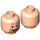LEGO Leichtes Fleisch Barney Rubble Minifigure Kopf (Einbau-Vollbolzen) (3626 / 54287)